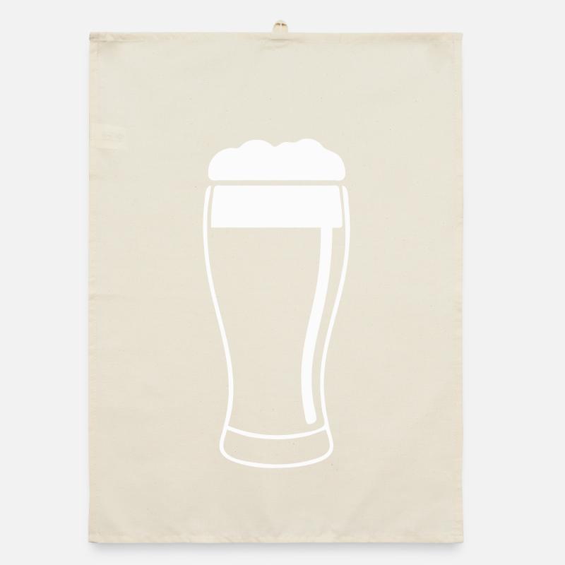 Verre à bière avec mousse Torchon bio