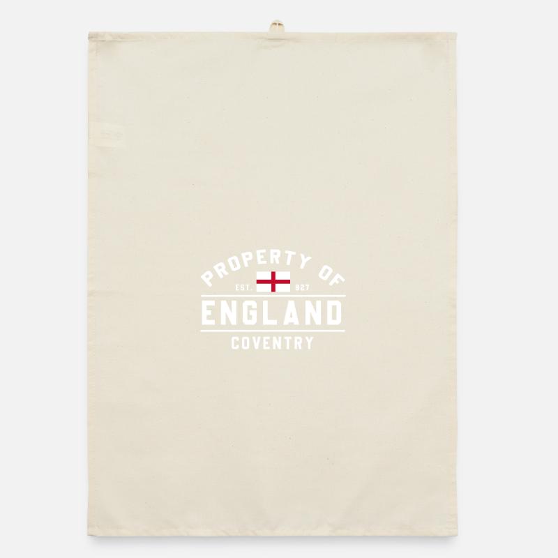 Eigentum von England Coventry Organic Geschirrtuch