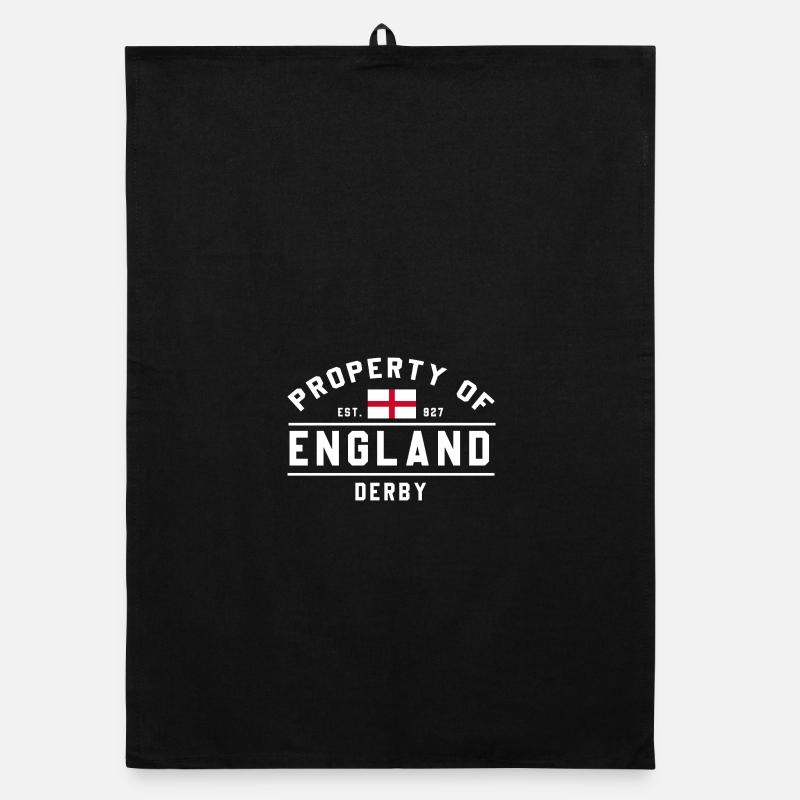 Drapeau de l’Angleterre Derby Motif Torchon bio