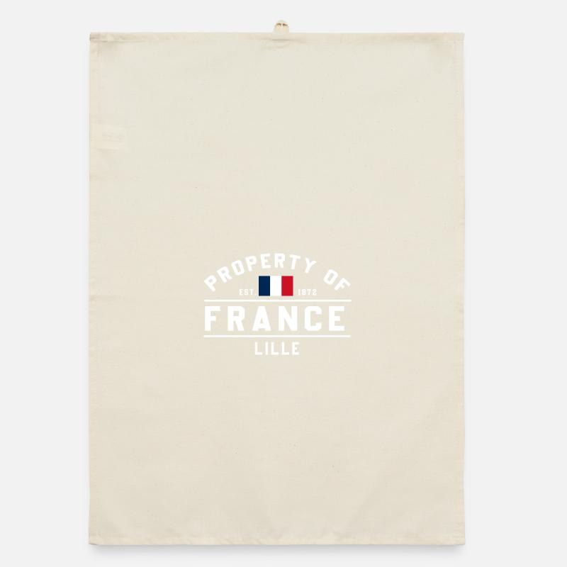 Drapeau français petit design Torchon bio