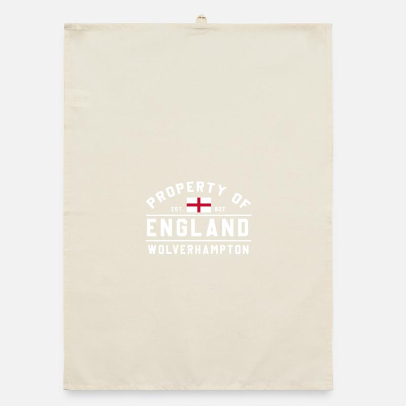 La propriété de l’Angleterre à Wolverhampton Torchon bio