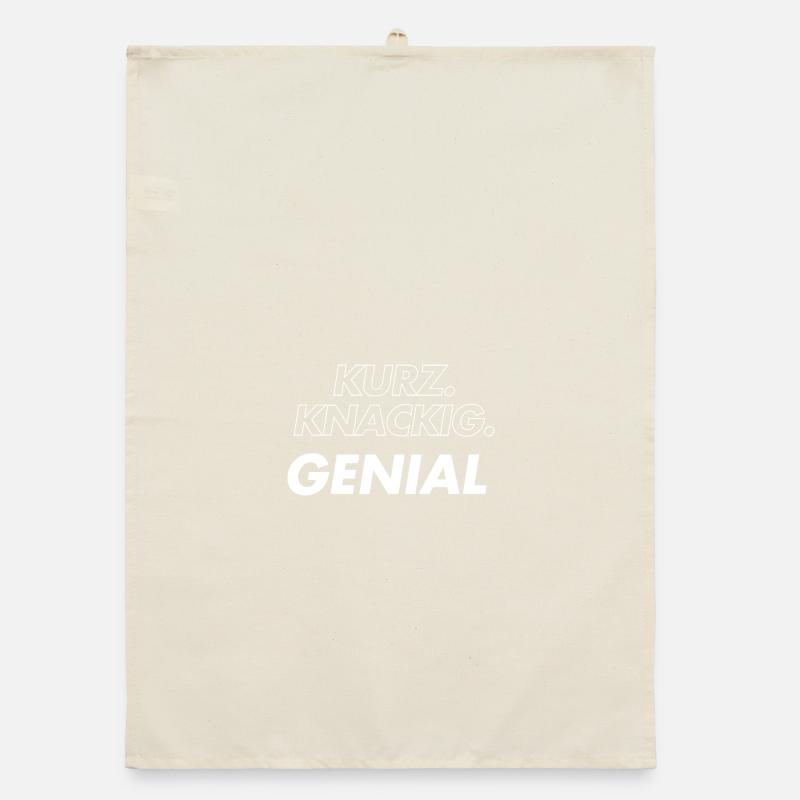 Kurz Knackig Genial  Organic Geschirrtuch
