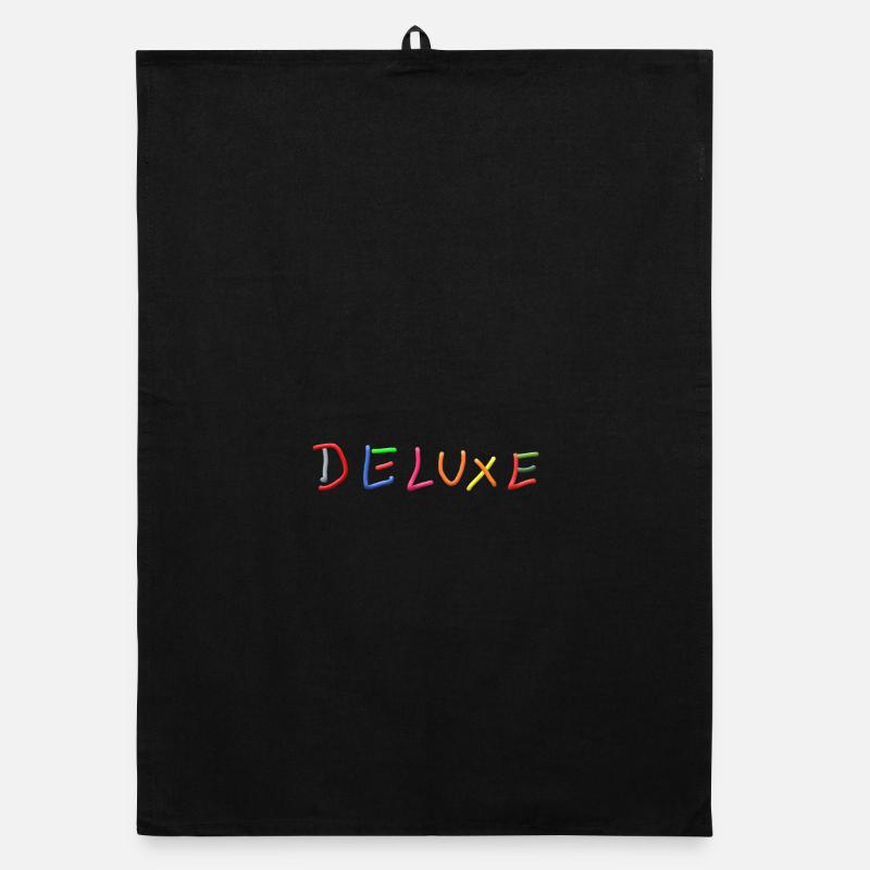 Deluxe Rainbow Lettering Organic dish towel