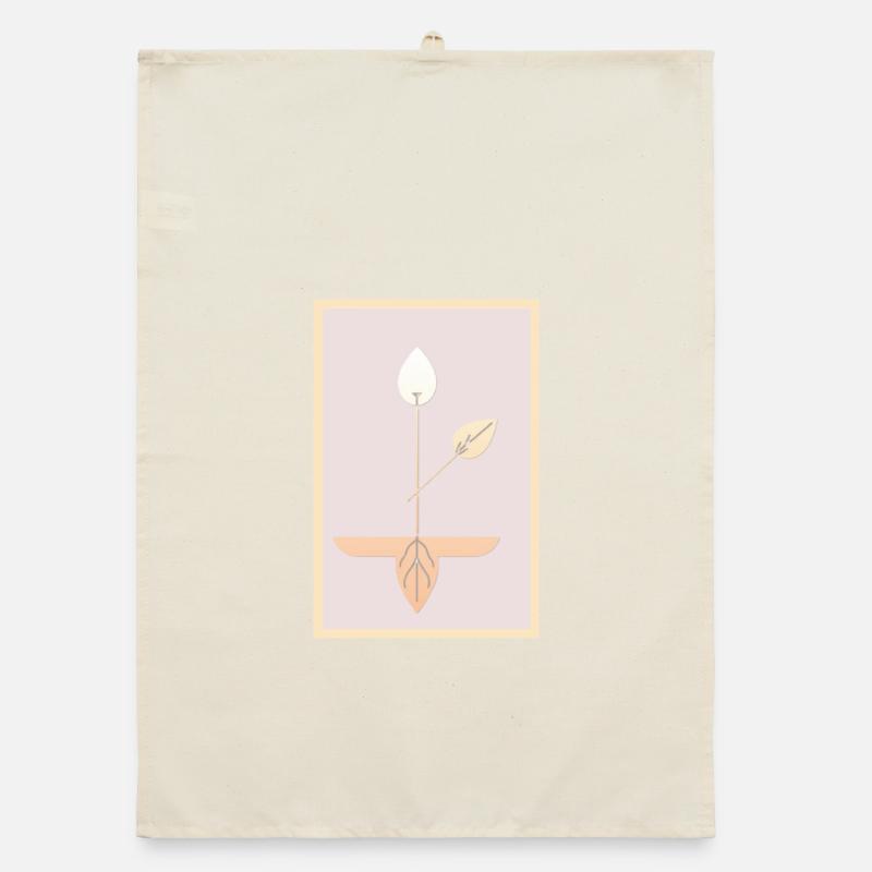 Art botanique minimaliste Torchon bio