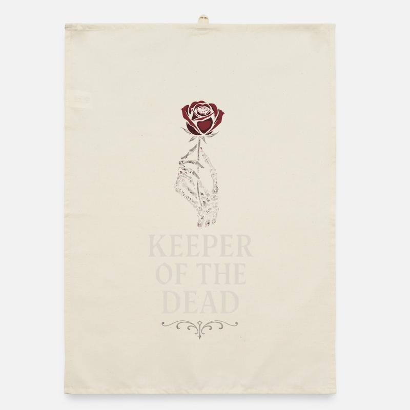 Corpse Science Dark Humor Death Positive Organic dish towel