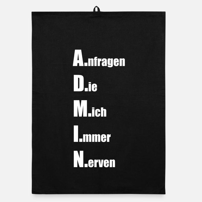 A.nfragen D.ie M.ich I.mmer N.erven Organic Geschirrtuch
