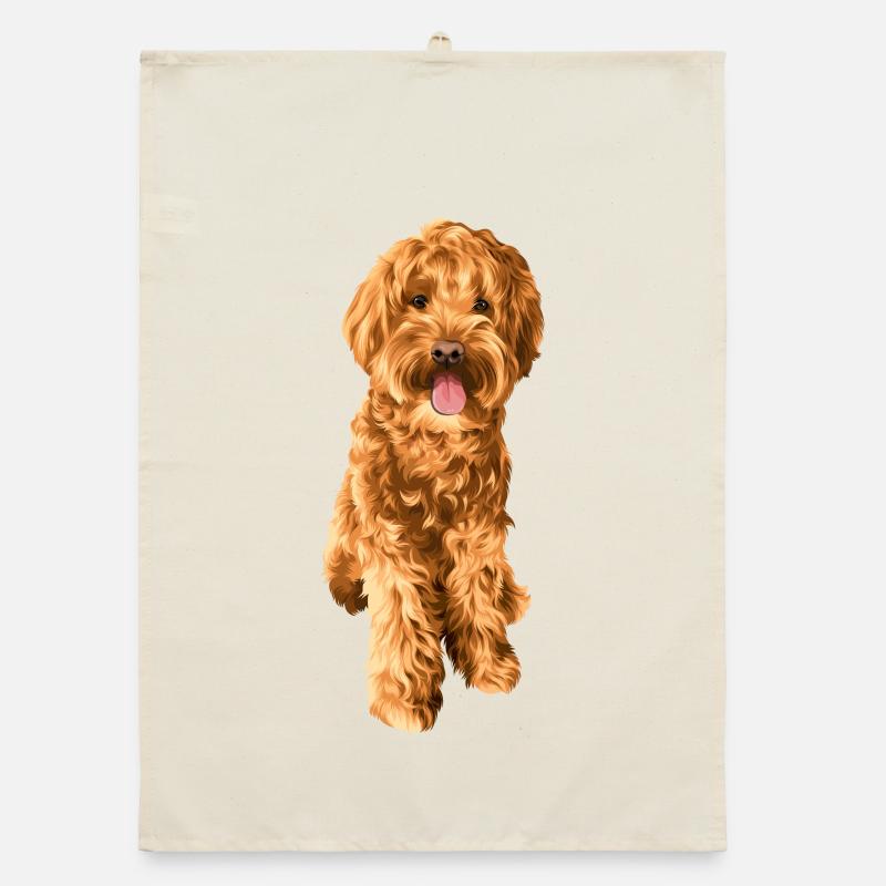 Goldendoodle Schnoodle Organic Geschirrtuch