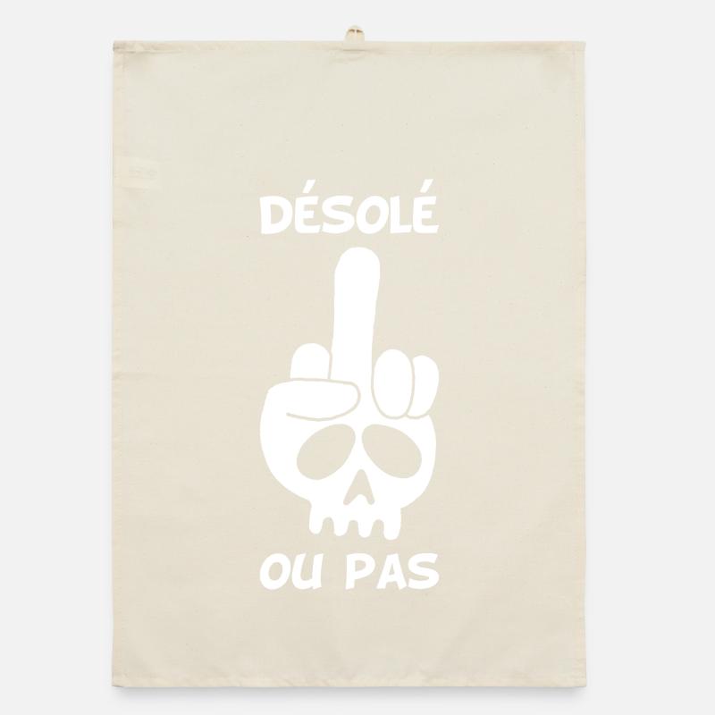 Crâne blanc malpoli Torchon bio