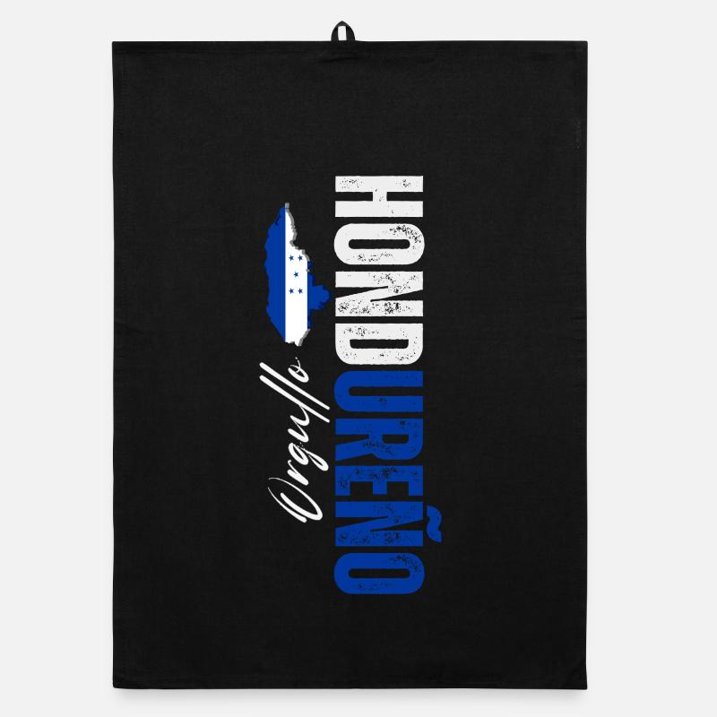 Honduran pride, vertical design Organic dish towel