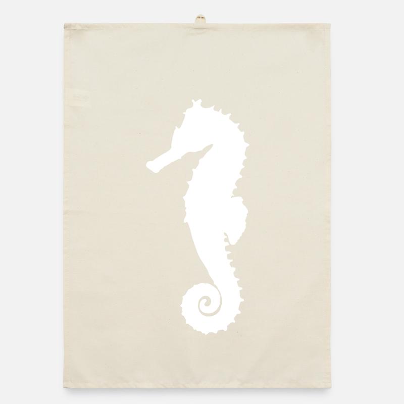 Hippocampe blanc Torchon bio