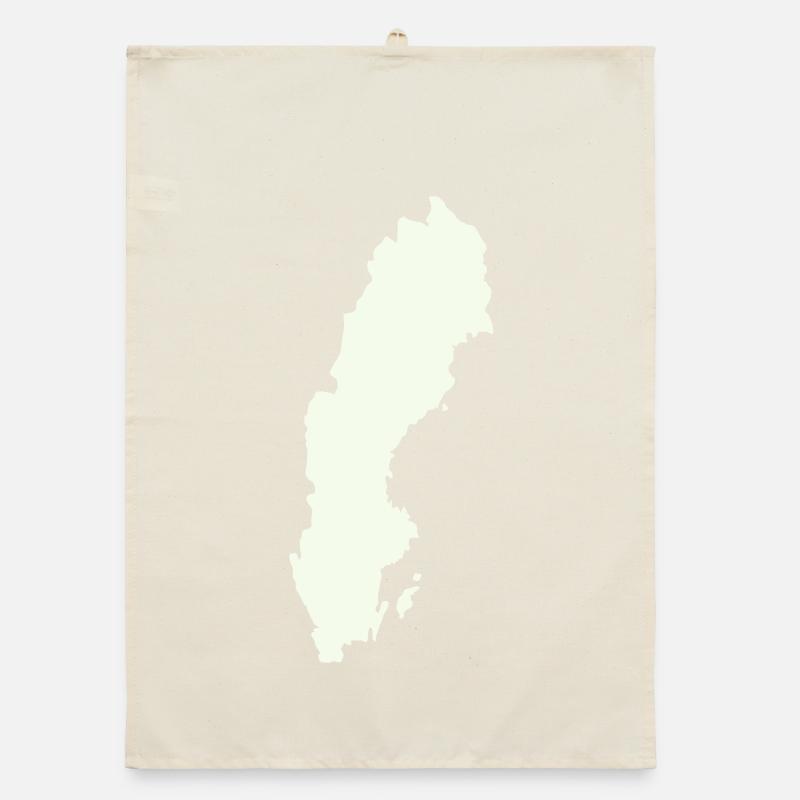 Imprimé silhouette suédoise Torchon bio