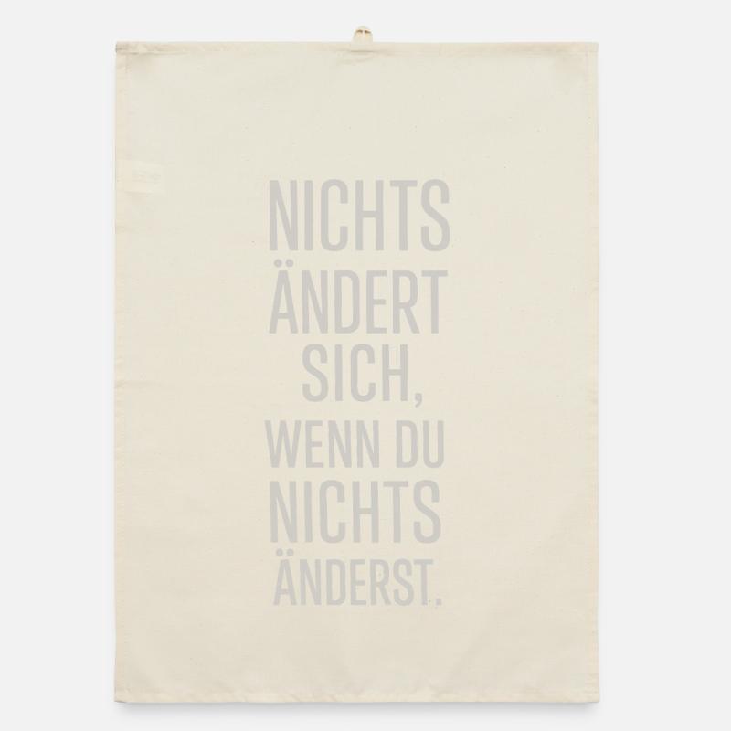 Nothing changes if you don't change anything Organic dish towel