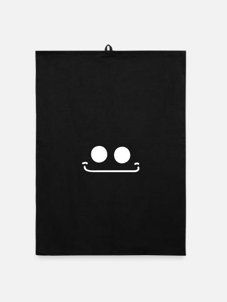 FREN SETTLED - Organic Geschirrtuch - Schwarz - Vorne