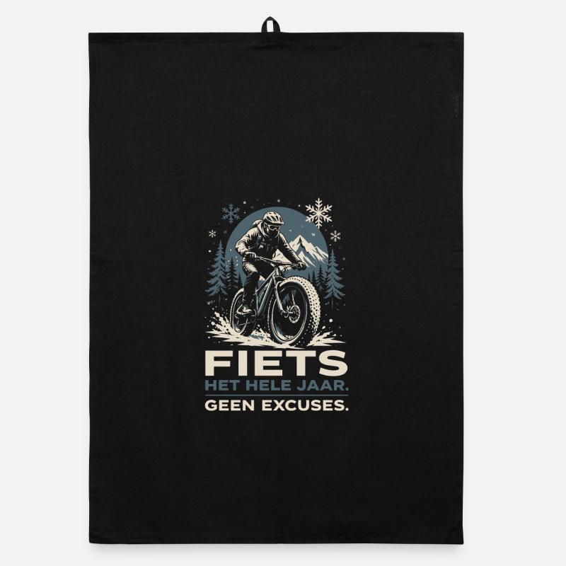 Vélo Toute l'Année - Pas d'Excuses Design Torchon bio