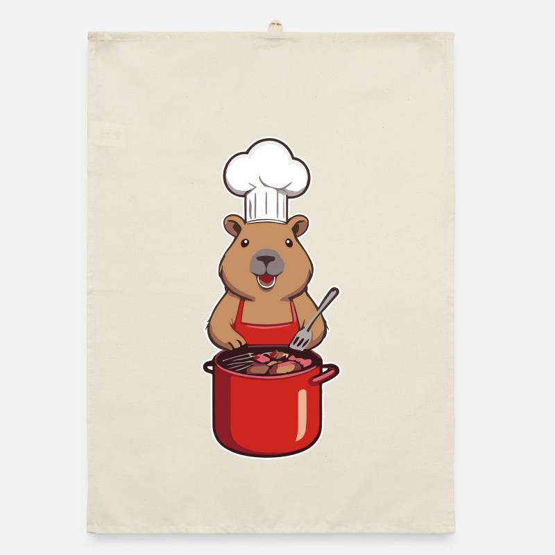 Capybara Cook Organic dish towel