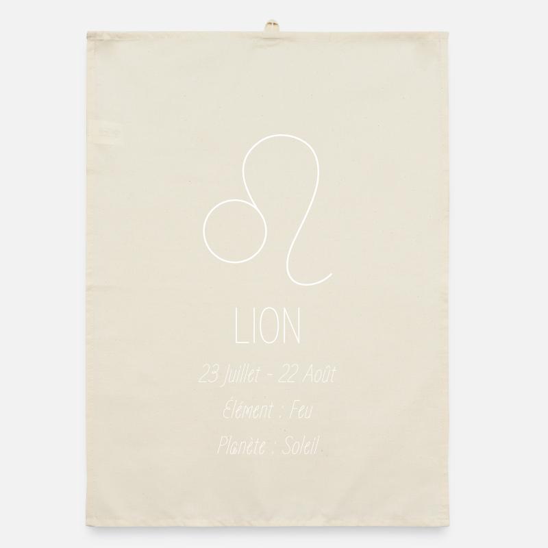 Signe du Lion Torchon bio