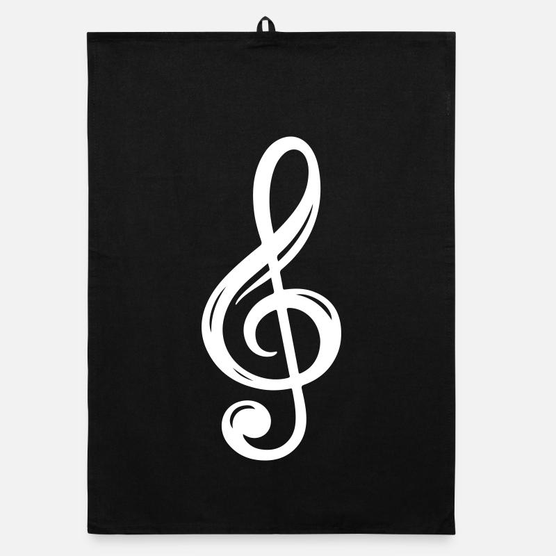 clef symbol Organic dish towel