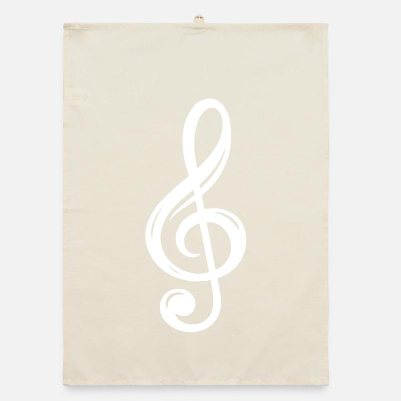 clef symbol Organic dish towel