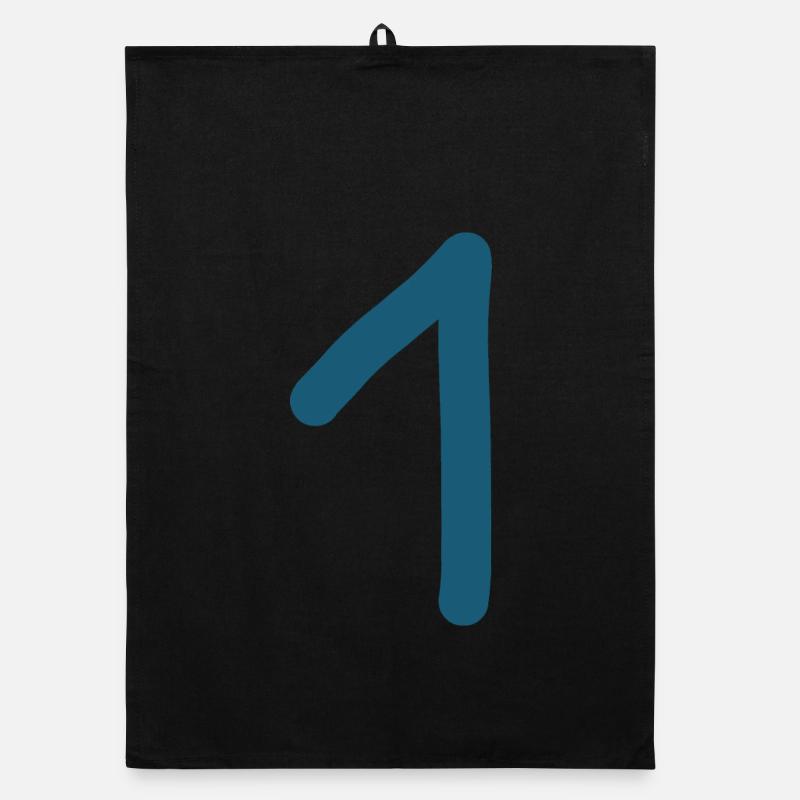 1 numéro un anniversaire Torchon bio