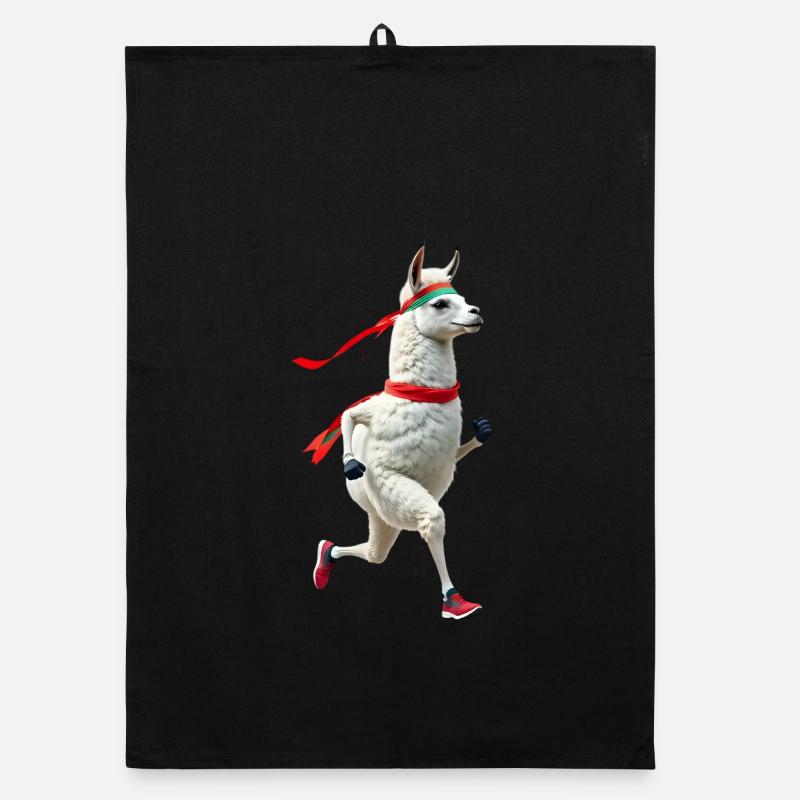 Lama avec bandeau jogging Torchon bio