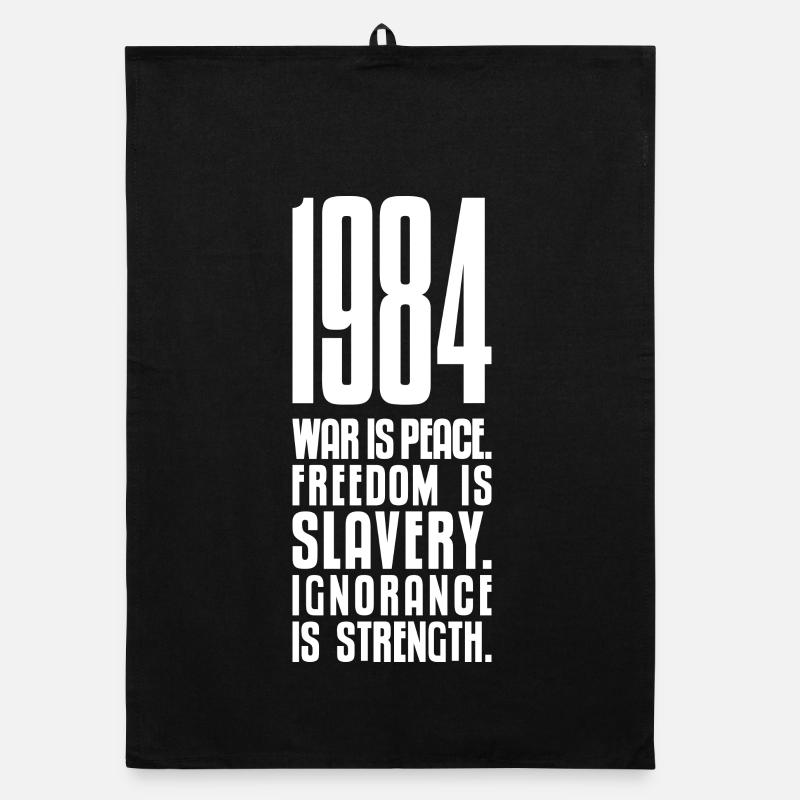 1984 (dark) Organic dish towel
