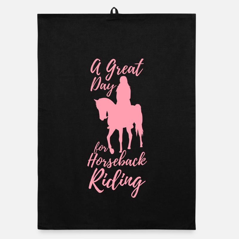 Reiter Mädchen Organic Geschirrtuch