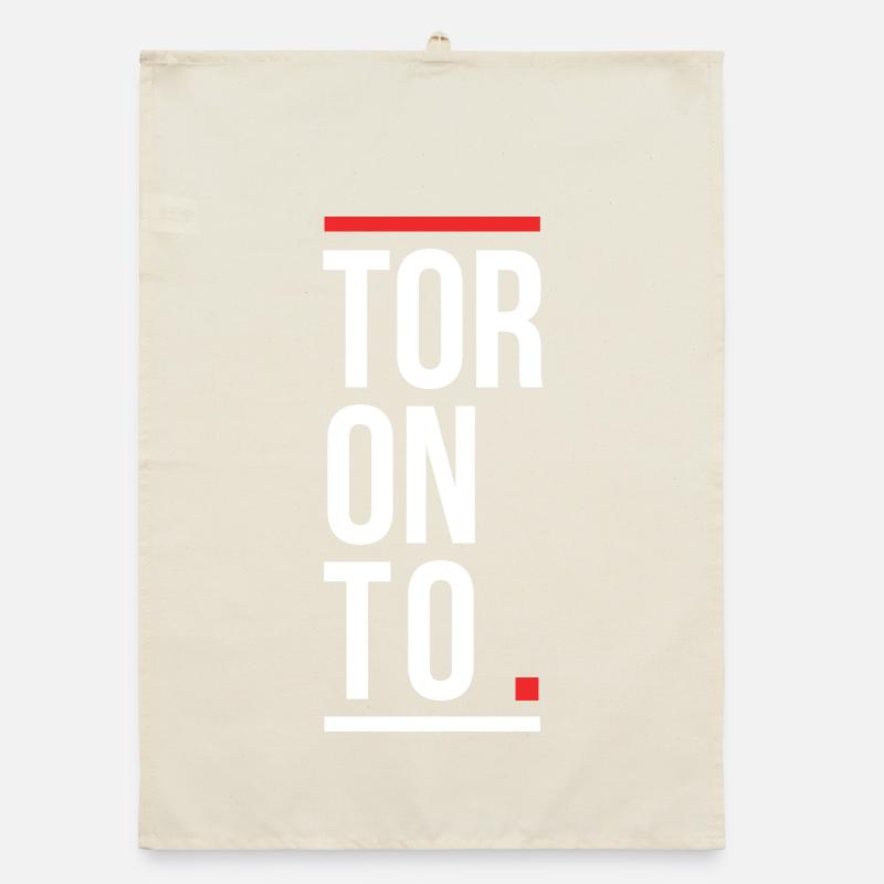 Conception du logo de la ville canadienne de Toronto Torchon bio