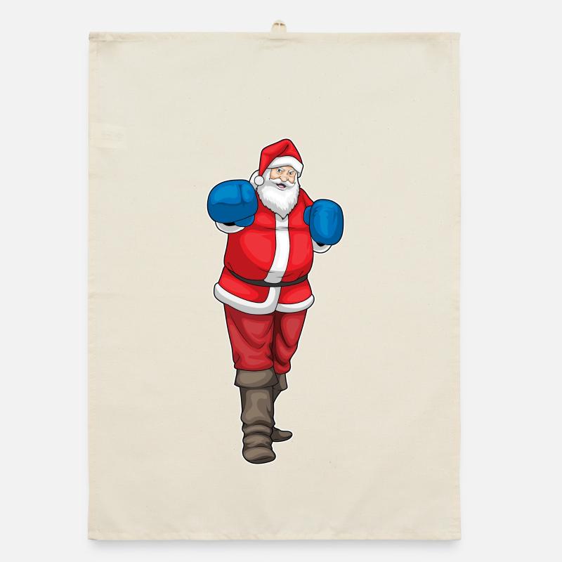 Boîtes de Noël pour le Père Noël Torchon bio