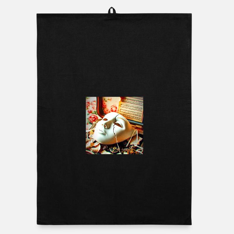 Décor rétro de Mask Break Torchon bio