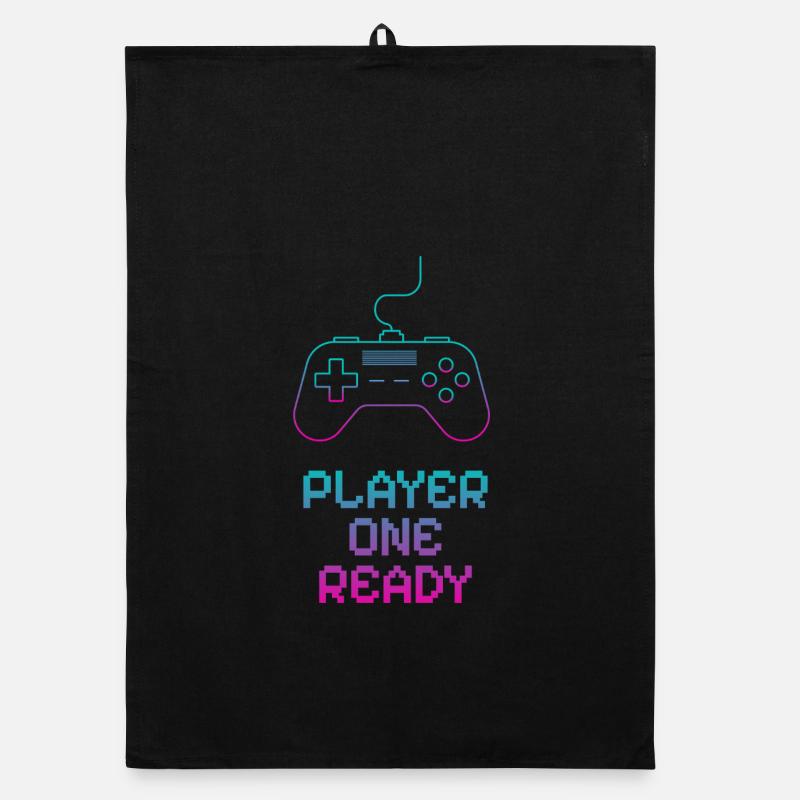 Neon Gaming Controller Design Organic dish towel