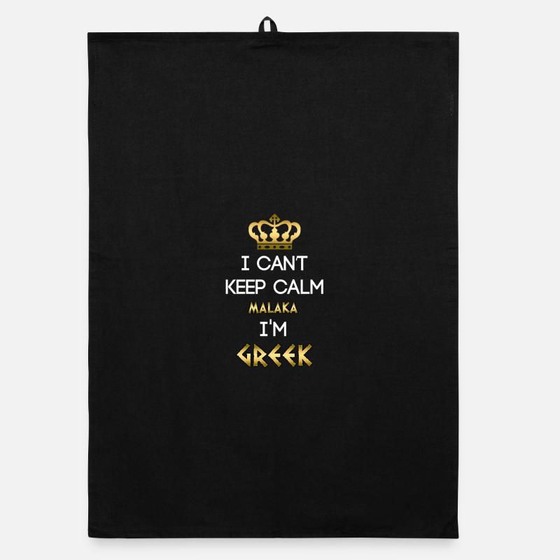 Grieche Malaka – I Can't Keep Calm Organic Geschirrtuch