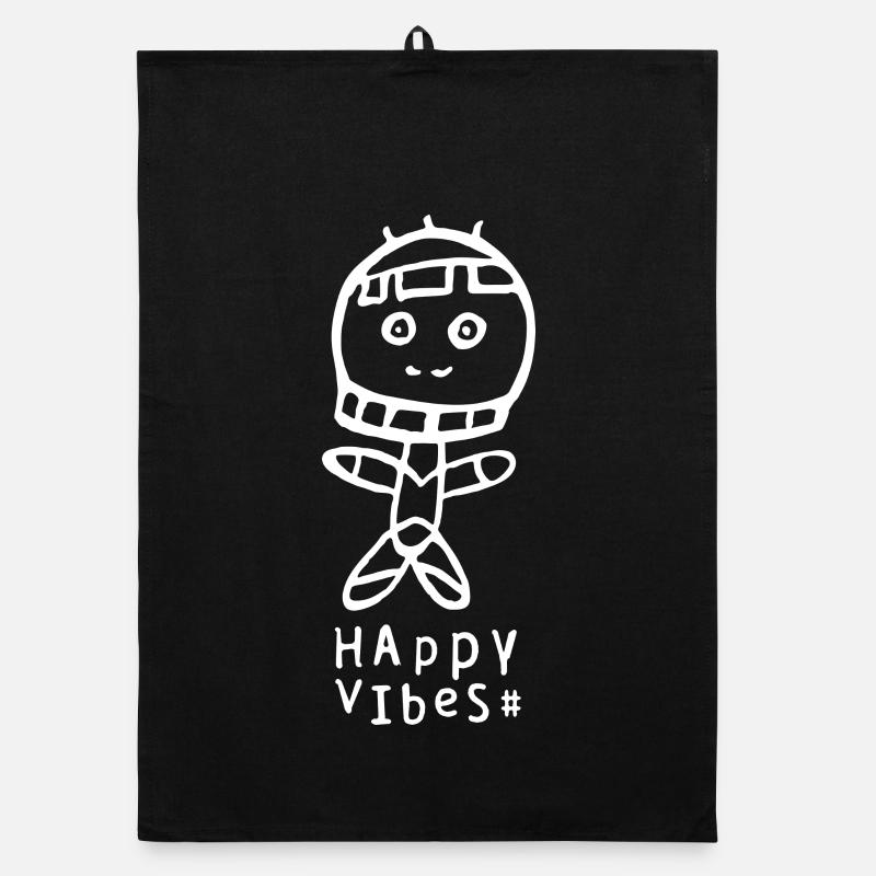 HAPPY Vibes Voodoo Male Organic dish towel