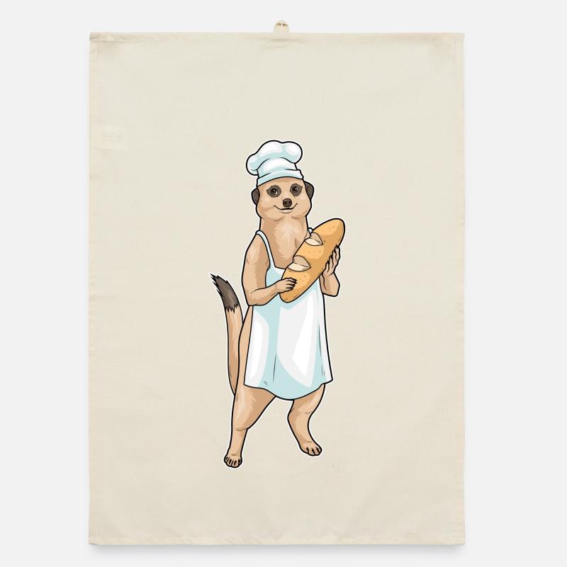 Meerkat Baker Bread Organic dish towel