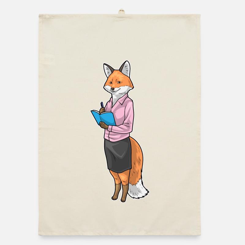 Bureau du carnet de notes du secrétaire Fox Torchon bio