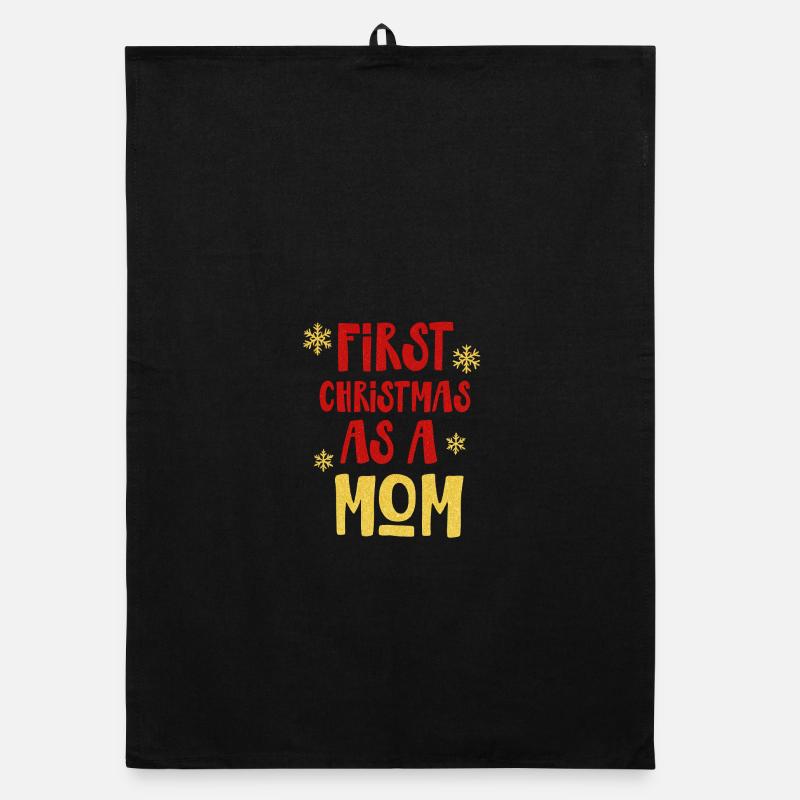 First Christmas as a mom Organic dish towel