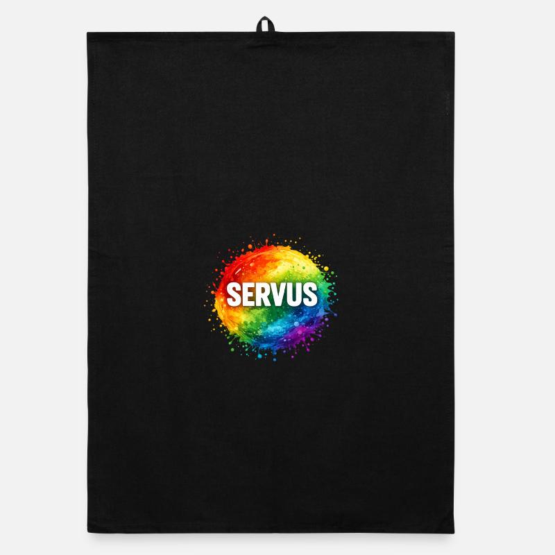 Bunte Farbexplosion SERVUS Organic Geschirrtuch