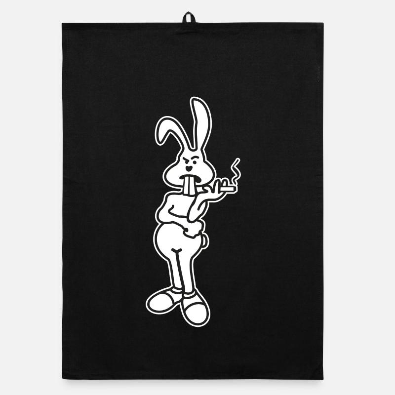 Le lapin de Pâques refuse les œufs - pénurie d’œufs ? Torchon bio