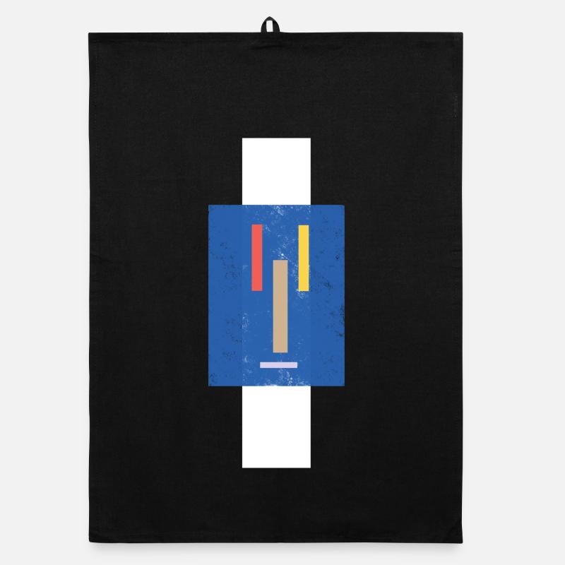 Visage abstrait sur un pull Torchon bio