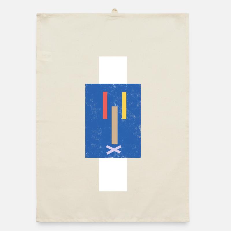 Silence at the torture stake - abstract pattern Organic dish towel