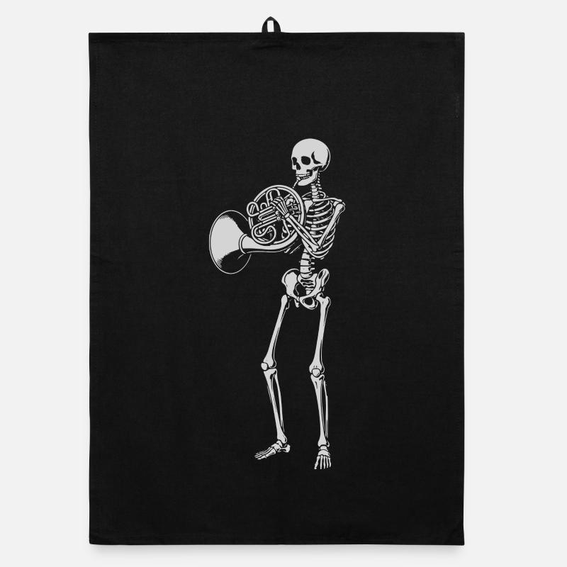 Skeleton Brass Serenade Organic dish towel