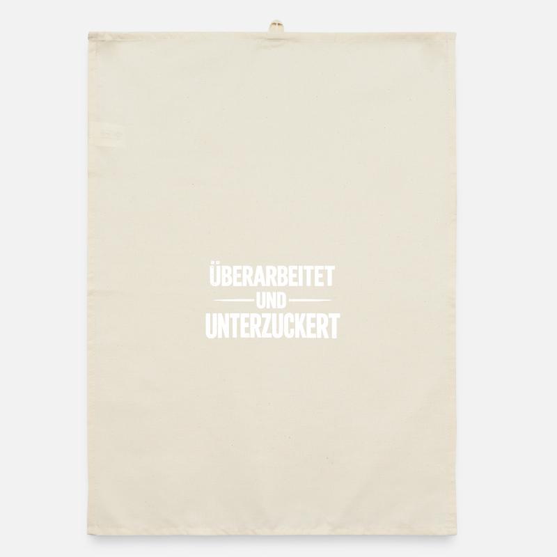 Overworked and hypoglycemic white Organic dish towel