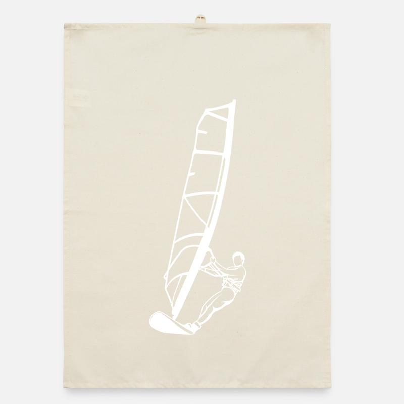 Windsurfer Boy Organic dish towel