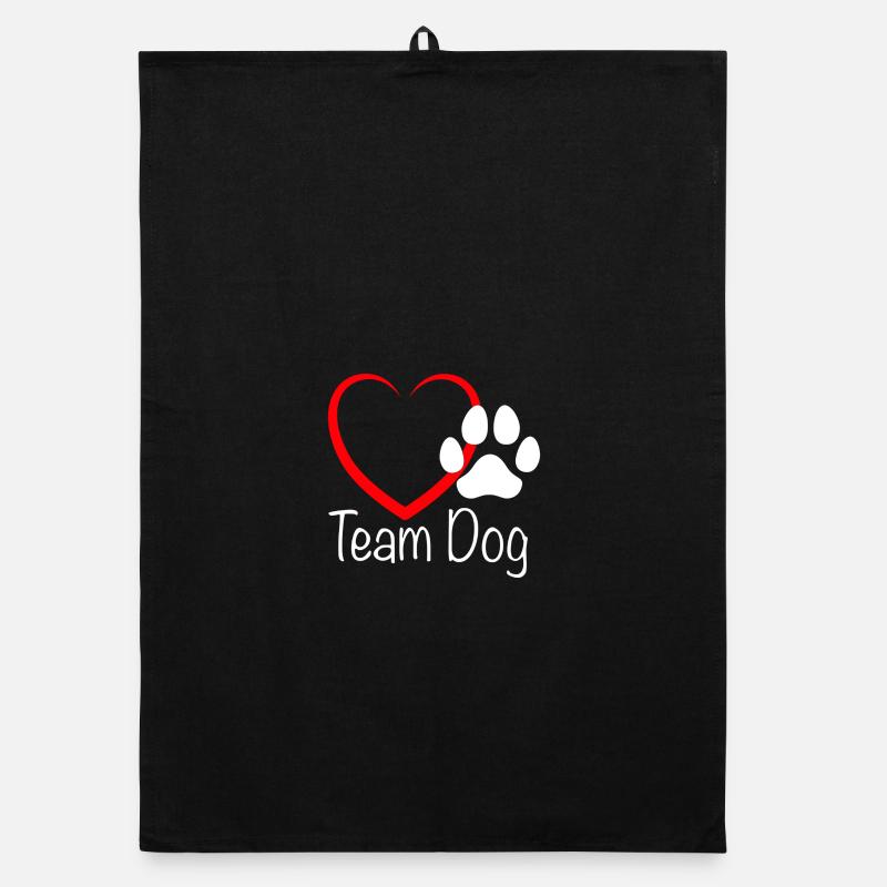 Team Dog mit Herz Organic Geschirrtuch