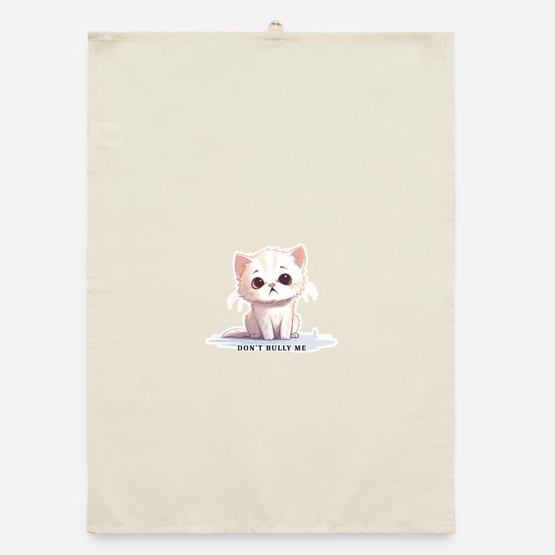 Don’t Bully Me - Chat mignon avec message Torchon bio