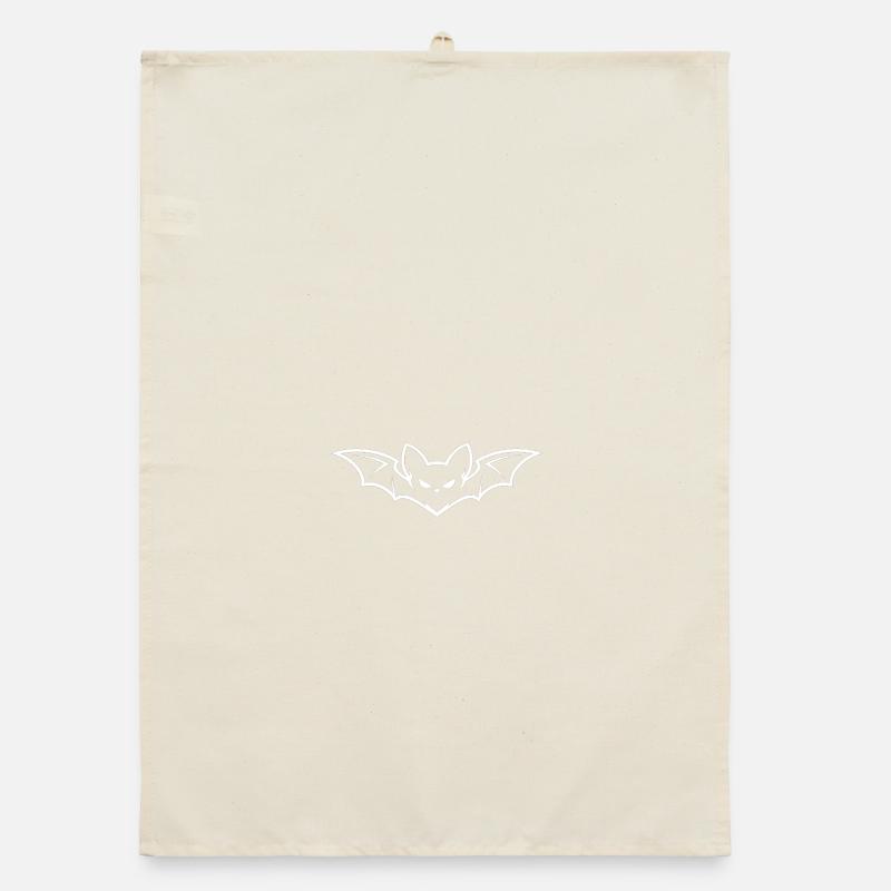 Minimal Bat Icon Organic dish towel