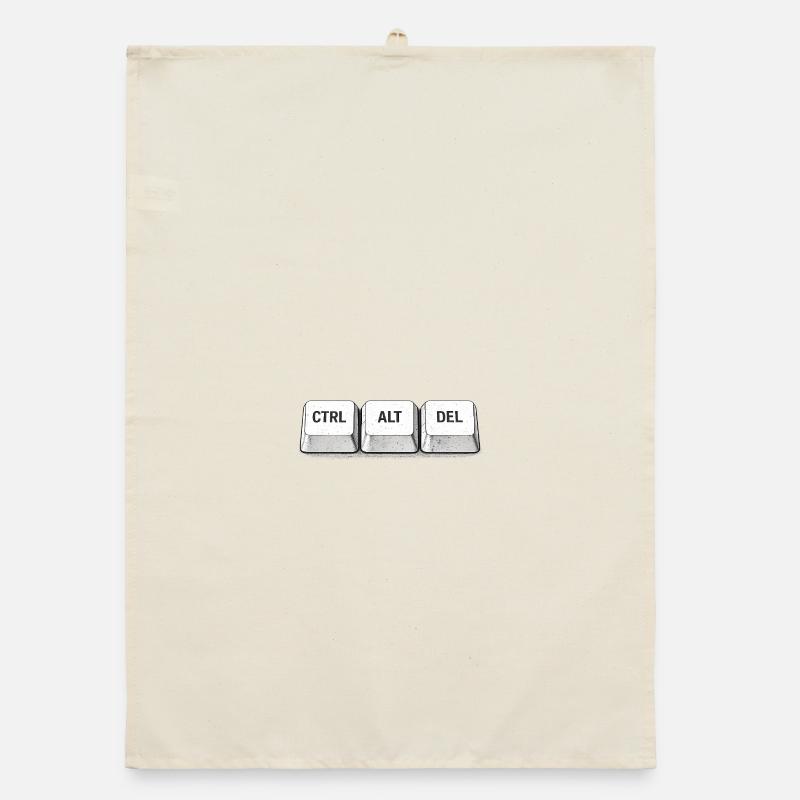 CTRL ALT DEL – Classique t-shirt de nerd clavier Torchon bio