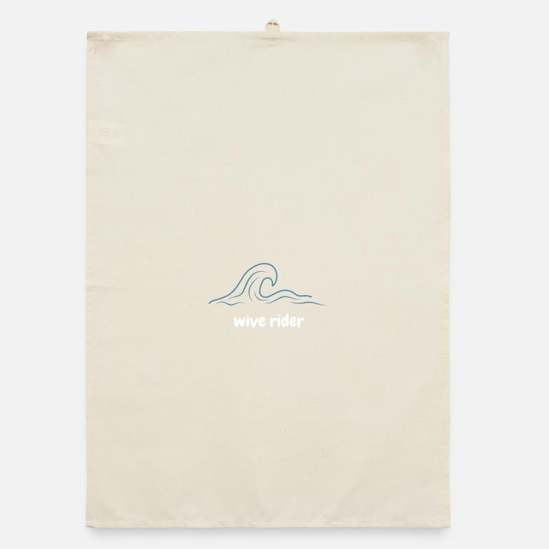 Wave rider Organic Geschirrtuch