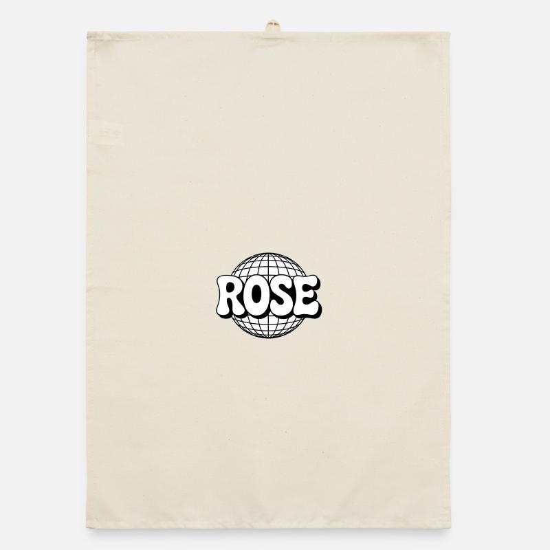 Rosa Disco-Kugel Organic Geschirrtuch