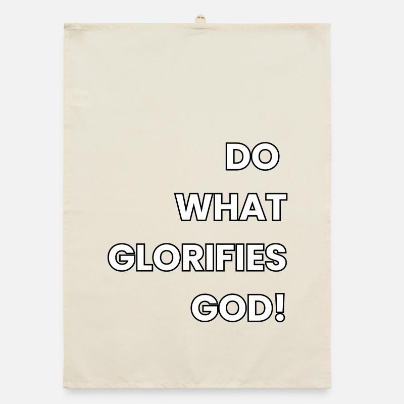 Glorify God Organic dish towel