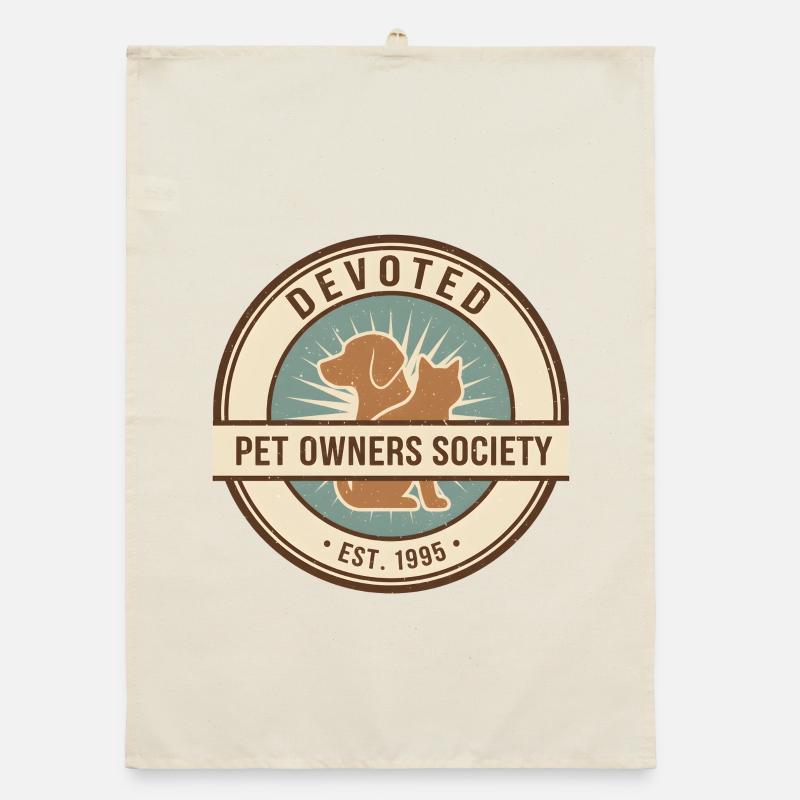Devoted pet owner Organic dish towel